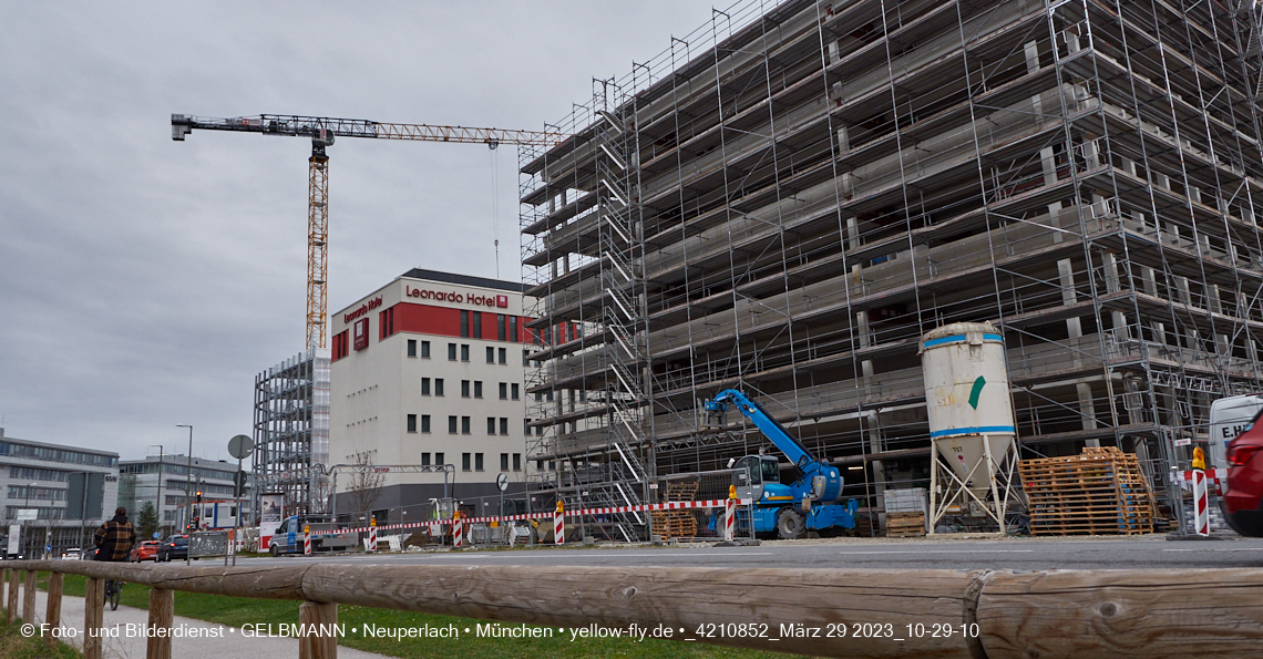 29.03.2023 - Baustelle REVO und Umgebung in Neuperlach